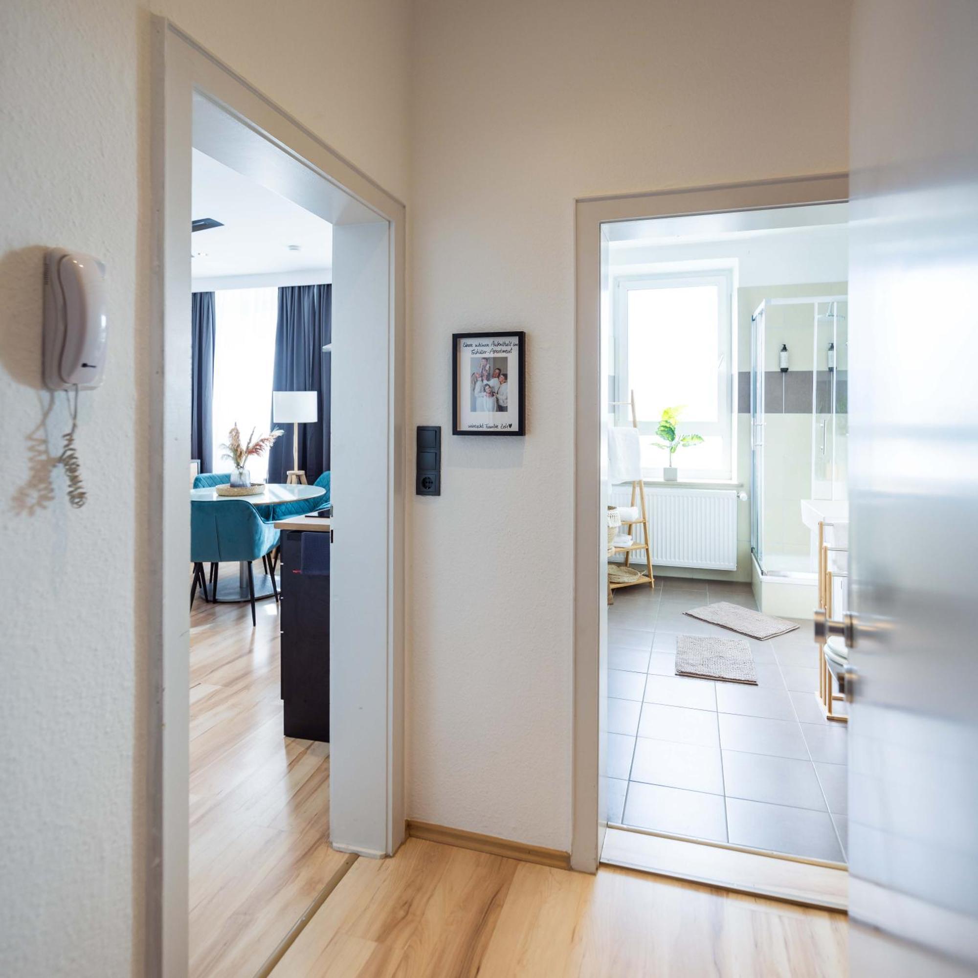 Schillerapartment Hof, Kueche, 24H Digital-Checkin, Parkplatz, Wlan250Mbit Hof  Εξωτερικό φωτογραφία